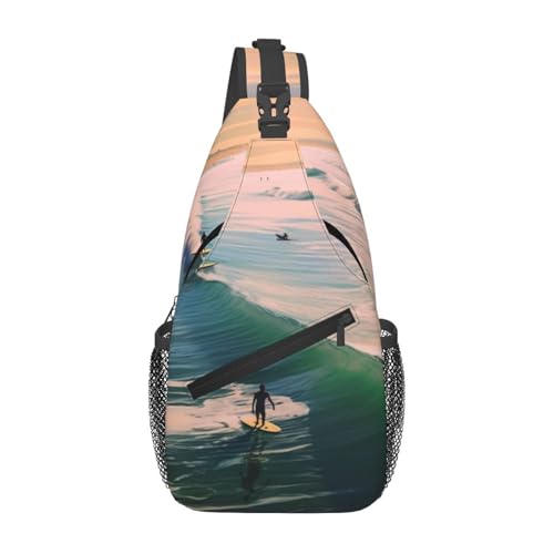 Bolso cruzado hombro para hombre y mujer negro miniatura 1
