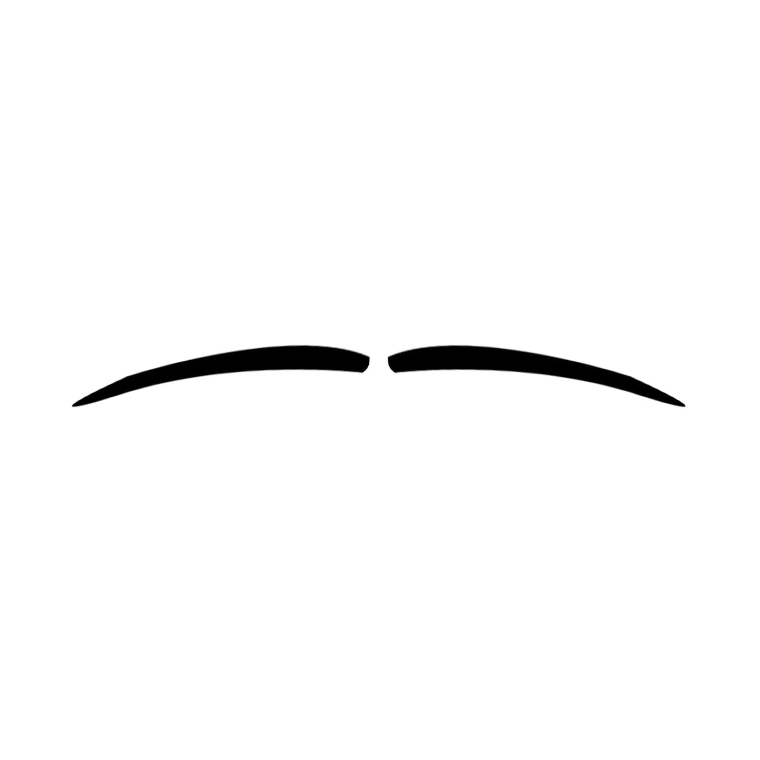 RockParty Mens Sticky Back Self Adhesive Gangster 1920s Mobster Pencil Moustache x 3 Black