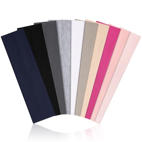 10 Pack Headbands for Women Non Slip - Polka Dot Headband for Women