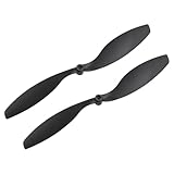 QUARKZMAN 2 Stück 9047 RC Propellerblätter Prop 2 Vane 22,9 cm Durchmesser Nylon für RC Flugzeug Quadcopter Prop Ersatz, Schwarz
