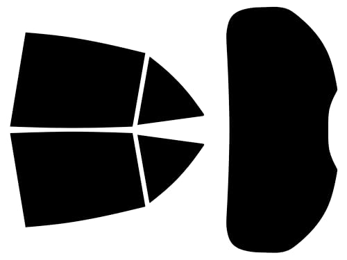 TINTCOM Lámina Tintada Precortada para Toyota Corolla 5 Puertas Compacto 2018-… - (35% Medio Ahumado) - Cristales Laterales Traseros y Luneta - Protección UV, Reducción de Calor, Ajuste Exacto