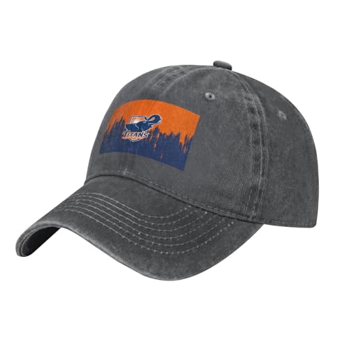 WELLFINEHA Cal State Fullerton Titan Baseball Cap Hat Washed Adjustable Unisex Casquette Hats for Men Women