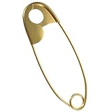 TOYANDONA Metall Sicherheitsnadel Wandkunst 22cm Groß Dekorative Anstecknadel für Waschküche und Rustikale Einrichtung