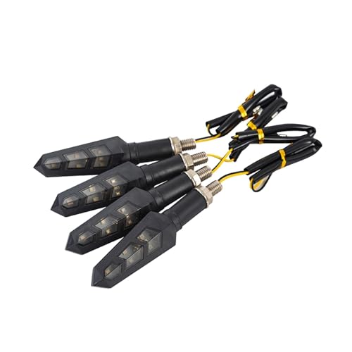 Clignotants pour moto 12V LED orange universels pour l'avant et l'arrière du véhicule