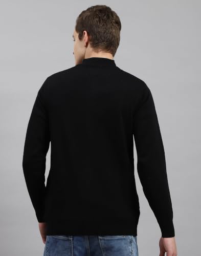 Image of Monte Carlo Men Regular Fit Full Sleeve Solid T Neck Winter Pullover (Pack of 1)