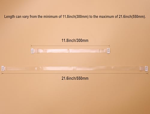 Clear Bra Straps, 4 Pairs Invisible Adjustable Shoulder Bra Strap Soft Non-Slip Transparent Shoulder Strap4