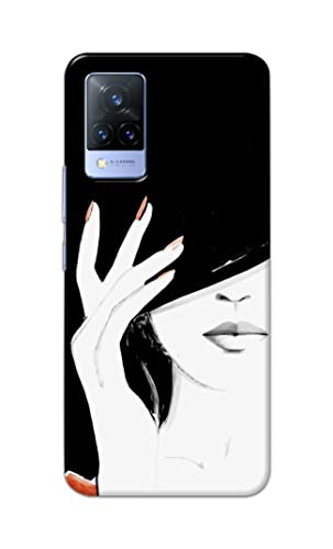 Image of PRINTFIDAA Photo of Beautiful Girl Hard Back Cover for Vivo V21 (5G) Back Cover -(P6) KAT1005