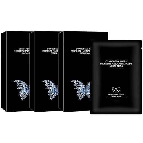 sjfscqr Cerotto microcristallino per Pieghe Naso-labiali,Cerotto microcristallino Lifting con Acido ialuronico,Adesivo per la rimozione delle Rughe Instant Beauty Face Nutrition