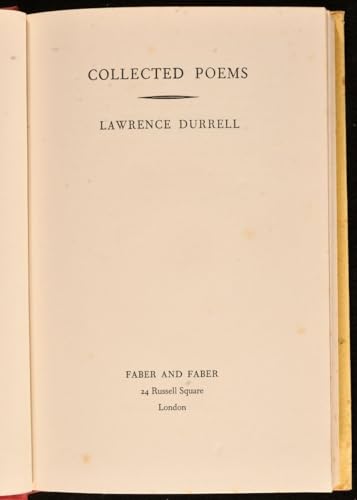 Collected Poems [Unknown] B0000CKKUC Book Cover
