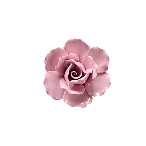 Insiswiner Handcrafted Ceramic Flowers Sculpture Home Hanging 3D Wall Art Decor Decoration cover