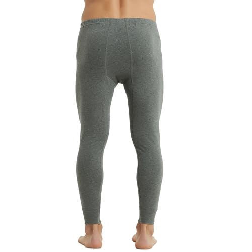 Mens Thermal Underwear Pants Long Johns Bottoms,Midweight Cotton Warm Base Layer Bottom 6