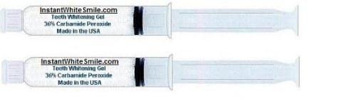 INSTANT WHITE SMILES huge 20ml DEEP STAIN 36% Carbamide Peroxide Professional Teeth Whitening Gel Syringe