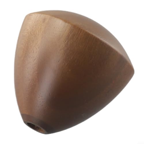 Accesorio de cabeza de mango de madera de nogal compatible con molinillos de café manuales de eje de 6 mm para un rendimiento de molienda constante