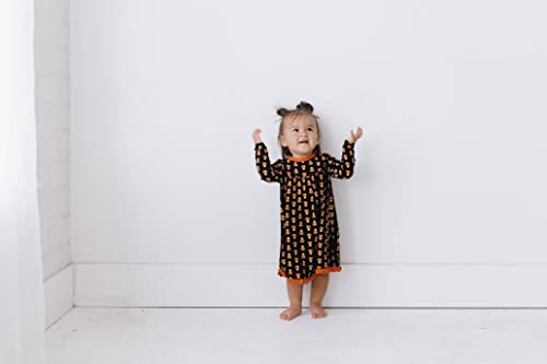 Halloween Long Sleeve Swing Dress for Girls, Long Sleeves Super Soft Baby and Kid Clothes, Festive Dress for Fall2