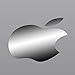 Chrome Silver Mirror Finish Logo Color Changer Decal - Translucent Vinyl Decal Sticker for All Macbook Models