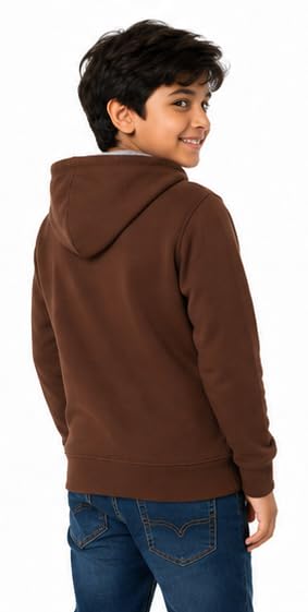 Image of T2F Boy's Cotton Regular Fit Hooded Sweatshirt