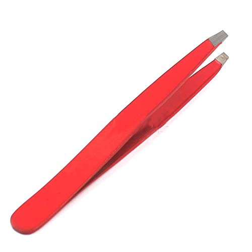 PRECISE CANADA: RED COLOR EYEBROW TWEEZER SLANTED HAIR BEAUTY WOMAN BEAUTY MAKEUP