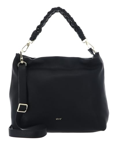 Sac bandoulière ABRO Dalia Hobo noir or sac à épaule femme chic en cuir