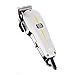 Wahl Super Taper - Maquina cortapelos, cuchillas cromadas, con accesorios, corriente alterna, blanco, Estándar