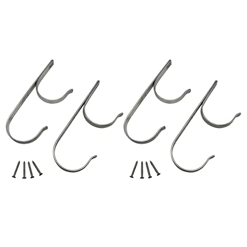 Poolzilla 2er-Pack Premium-Poolstangenaufhänger und robuster Aluminium-Stangenhalter, für Laubrechen, Netze, Bürsten und mehr Cover