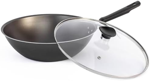 Feijão Tropeiro: Receita Fácil e Deliciosa 8 Frigideira Funda Antiaderente Wok Com Tampa- compatível com Tramo...