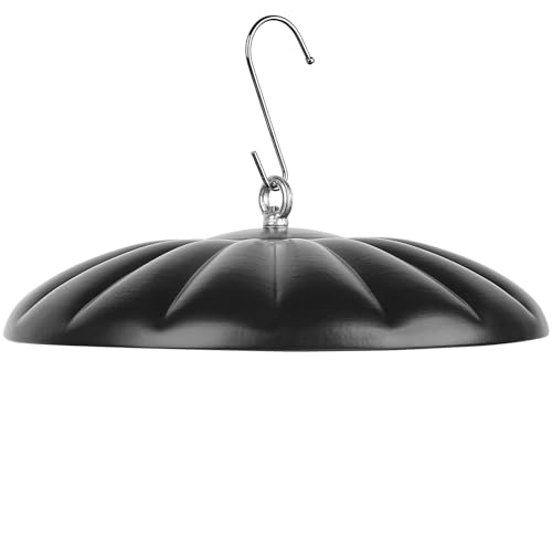 KIMERSE Squirrel Baffle for Bird Feeders, Metal Squirrel Proof Cover for Bird Feeder, Squirrel Proof Baffle Dome Weather Rain Snow Guard for Hanging Bird Feeders House Outdoor - 13 Inch