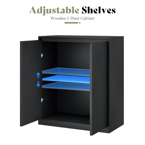 Image of AMERLIFE Modular DIY 2-Door Storage Cabinet, 32 x 16 x 36 Inch