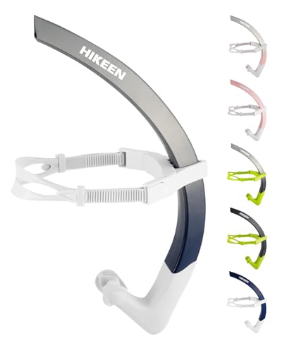 BOOSTEADY Tuba Frontal de Natation Diamètre XL - Sangle Ajustable, Embout Silicone et Clapet