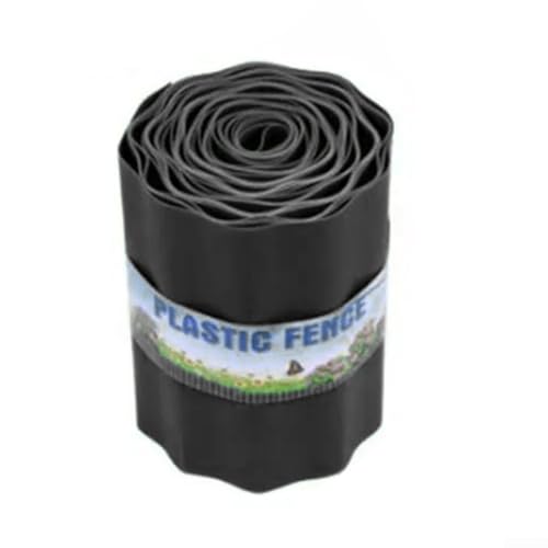 Bordure en plastique flexible pour pelouse de jardin pour contrôler la prolifération de l'herbe dans les parterres de fleurs (15 cm x 9 m)