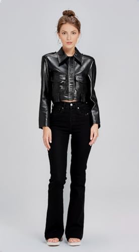 Boxibany Designer Black Women leather jacket3