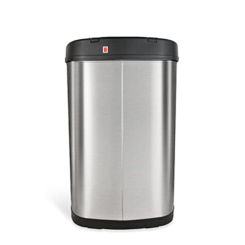 Ninestars TRASH-DZT-50-13 Dzt-50-13 Automatic Touchless Motion Sensor Oval Trash Can thumb #5