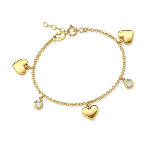 Bracelet coeurs argent LillyMarie bijou délicat pour tenue de tous les jours
