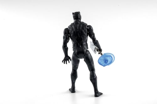 Image of Black Panther Super Heroes Action Figure Toy for Kids | PVC 6-Inch Hero for Ages 4 & Up Best for Kids Boys Birthday Gifts Black (Pack of -8)