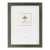 Lawrence Frames Collection Wood Picture Frame Gallery, Green, 5x7