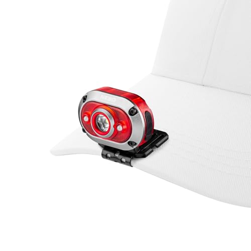 Frontal y luz de gorra de 450 Lm impermeable IPX4 con modos de luz verde y roja 2