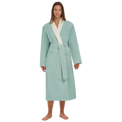 Terry Lined Microfiber Hotel Robe - Luxury Spa Bathrobe by Monarch/Cypress