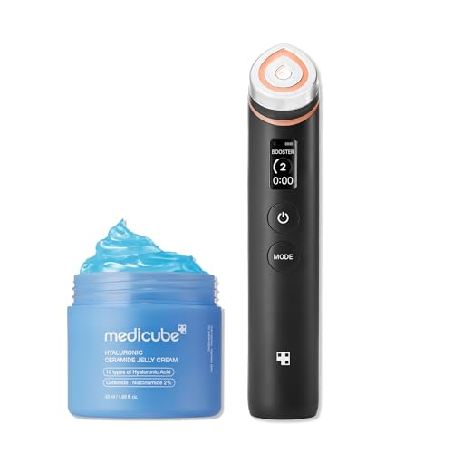 medicube Hydration Boost Facial Device Set: Hyaluronic Acid Moist...