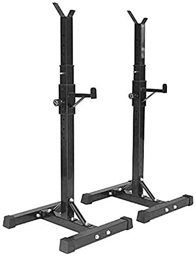Adjustable Squat Rack Weight Lifting Bench Press Adjustable Squat Rack,Strength Training Fitness Barbell Power Weight Bench Support,for Indoor Home Gym Strength Training Support Rack Squat Multif
