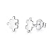 Gold Gala Petites Boucles d'oreilles en Argent Sterling 925 pour Femme Fille (Puzzle)