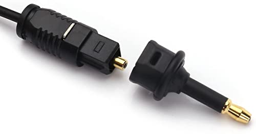 VRCT Digital Fiber Optic Toslink to 3.5mm Jack (Mini Toslink) Adaptor Digital Optical for Audio (Pack of 2) (Black) - Image 6