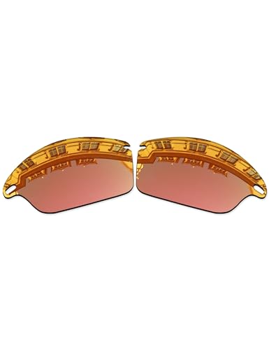 Vonxyz Lenses Replacement for Oakley Fast Jacket OO9097 | Fast Jacket Asian Fit Sunglass - Peach Gold Polarized