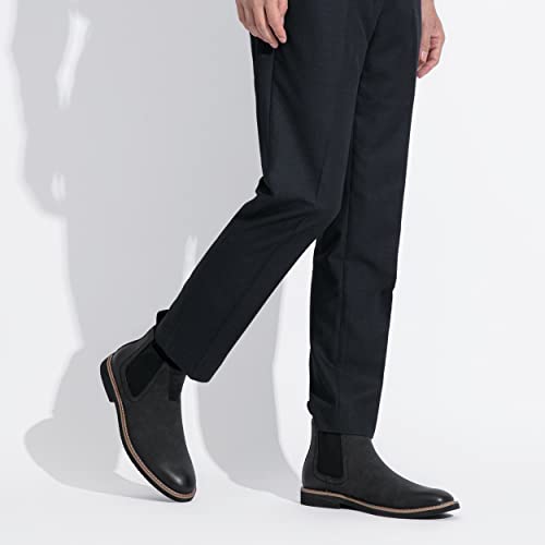 Vostey Chelsea Boots Men Casual Dress Boots Black Ankle Classic Slip on Boots for Men2