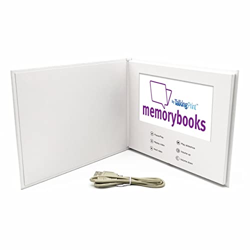 Talking Print 7" IPS HD Video Memory Book, 'Love You' Silver Foiled On Cover, A5 Hard Backed Video Brochure, 4GB memory - Image 4