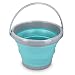 Navaris Cubo Plegable para Camping - Balde de Agua con asa de...