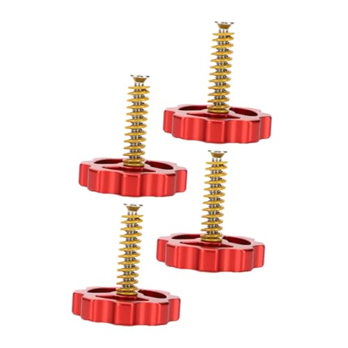 Mobestech 4pcs Printer Parts Metal Nut Hot Bed Screws Spring Leveling Nuts for Repair