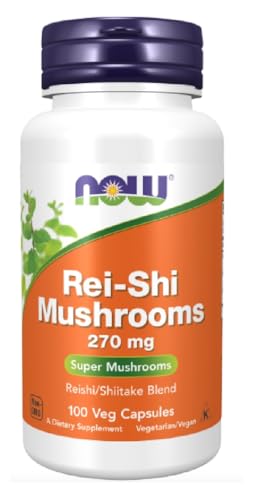 Now Foods - REI-SHI MUSHROOMS 270 MG | Hongos Rei-Shi | 270mg - 100 Cápsulas