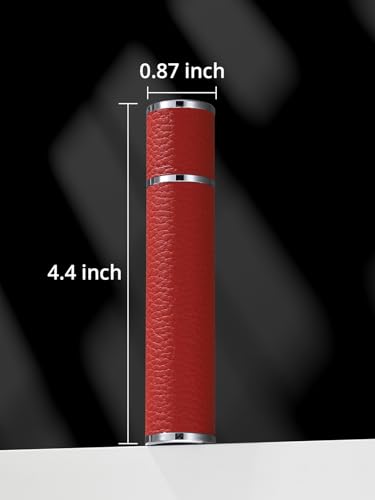 3zorqinron 10ML Genuine Leather Atomizer Sprayer for Perfume - Portable Mini Cologne Sprayer for Woman Man - Perfume Travel Refillable Bottle,Travel Essential Fragrance Spray Bottle - Image 3