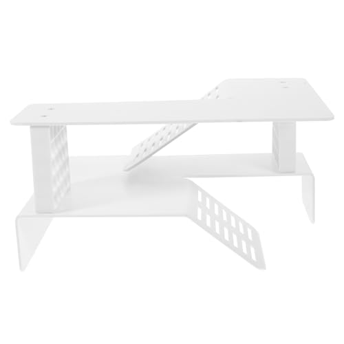 EXAOMBLE 亀用プラットフォーム 透明プラスチック製日光浴テラス 水槽用登り台 爬虫類水槽オーナメント 飼育環境整備用 小型爬虫類生息地向け