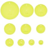 BENECREAT 10 Größen Acryl Steppschablone, flache runde kreativen Nähen Vorlagen Quilt Lineal für DIY Hand Patchwork, Maschine Quilten, Nähen Nadelarbeit Handwerk, grün