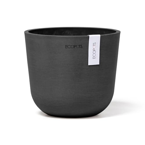 Ecopots Oslo Blumentopf aus recyceltem Material für Innen- und Außenbereich, skandinavisches Design, langlebig und UV-beständig